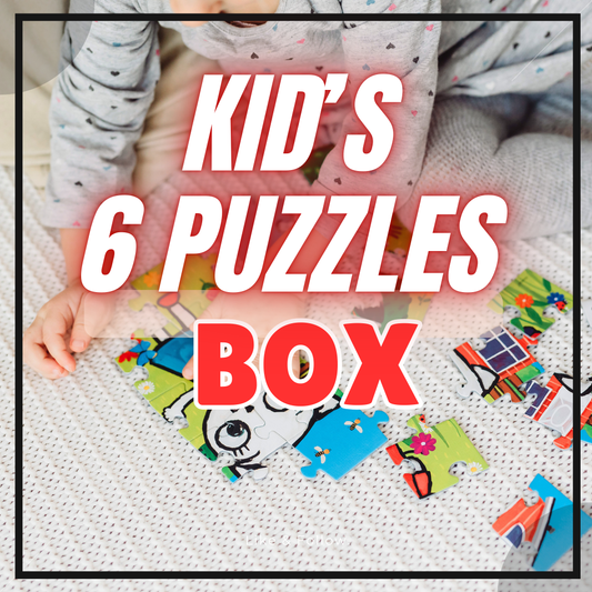 Small Kid's 6 Puzzle Box